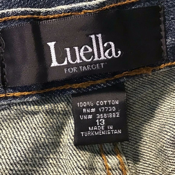 🦋Luella Patch Star Heart Embroidered Jeans Jrs 13 - Picture 6 of 8